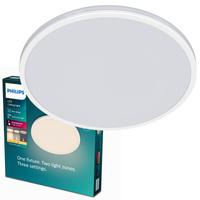 Plafond LED-Anbauleuchte OZZIET 18W 2700K 30cm Weiß Rund PHILIPS Deckenleuchte