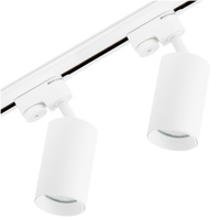 1m Stromschiene + 2x Schienenstrahler GU10 Weiß SAGI LUMILED