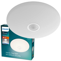 Plafond LED Aufbaumontage MAUVE 6W 4000K 25cm Rund mit Bewegungssensor PHILIPS