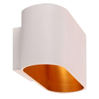 Wandleuchte Außenfassadenleuchte G9 Weiß Gold Elissa Sanico Goldlux