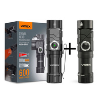 Paket mit 2 LED-Taschenlampen Videx A244RH – 10W, Wasserdicht, 600lm, Wiederaufladbar