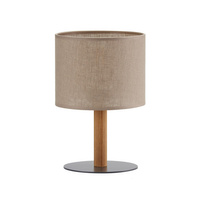 VAIO NATURE Schreibtisch Nachttischlampe Lampenschirm Beige und Schwarz Classic E27 5192 TK Lighting