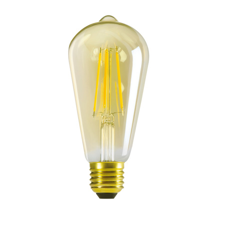 LED Lampen XLED ST64 E27 7W 725lm 2700K Warm Glühfaden Amber KANLUX