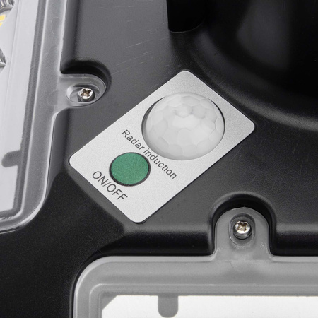 Straßenlaterne LED-Solarlaterne 200W IP65 Mikrowellen-Bewegungssensor + Fernbedienung