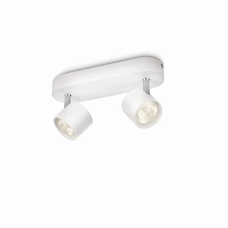 LED STAR Deckenleuchte 2x 4.5W 2700K Dimmbarer Reflektor Leuchte Beweglich Weiß PHILIPS