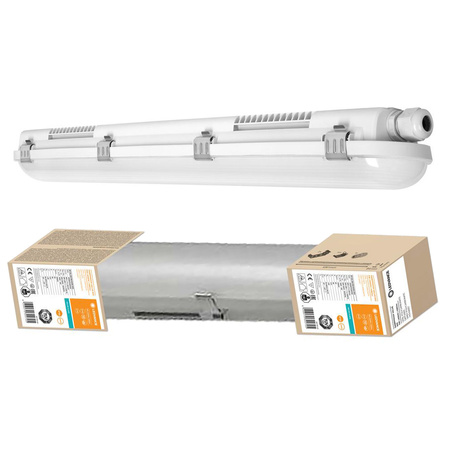 LED Flammenhemmende Lampe 9W 1080lm 4000K Neutral IP65 IK08 Grau Dampproof Ledvance