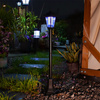 Solarlampe für Außen – Stehleuchte Garten Pfosten 70 cm