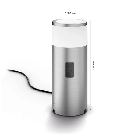 LED Post Calla 8W IP65 CCT RGB PHILIPS HUE Gartenlampe