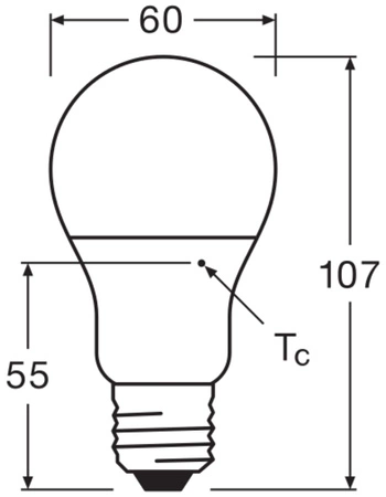 LED-Glühbirne E27 8W = 60W 806lm 4000K Neutral 180° Value Class Ledvance