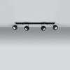 OCULARE Deckenleuchte 4xGU10 Reflektor Halogen Leuchte Moving 80cm Schwarz SOLLUX