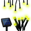 7x LED Solar Lichterkette, Außen Garten Lichterkette ORNIS LUMILED