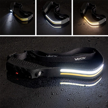 Wiederaufladbare Stirnlampe 2x COB + XPE VA0129 VAYOX