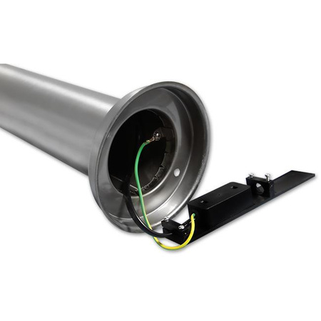 LED Garten Standing Outdoor E27 Pole Lampe mit Bewegungs- und Dämmerungssensor Silber IP44 Manila 45cm Masterled