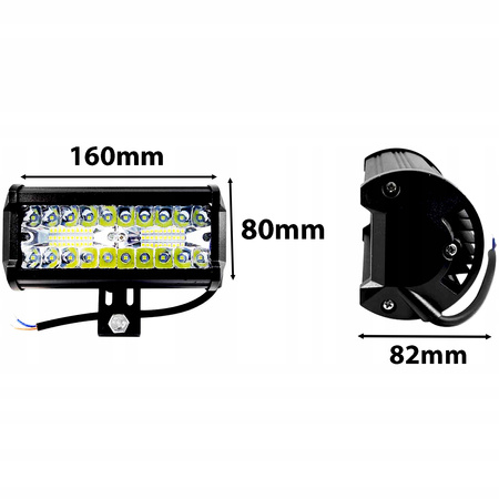 Arbeitslampe 120W LED-Halogen-Suchscheinwerfer 40 Dioden 10-30V DC Offroad IP67