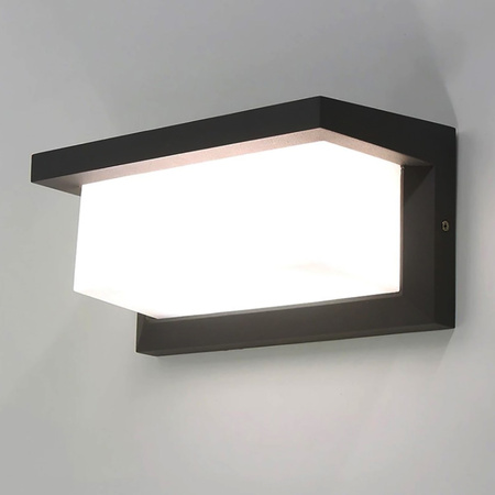 Gartenwandleuchte Elevation E27 CETUS SCHWARZ Rechteckig