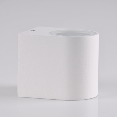 Garten-Wandleuchte mit LED 1x GU10 BOSTON GOLDLUX (Polux) ALUMINIUM Weiß oval