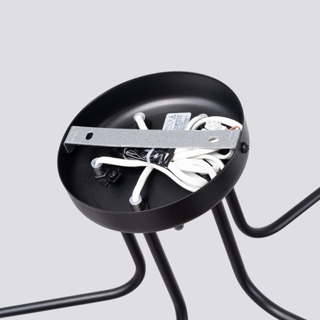 Kronleuchter Decke Pendelleuchte 5x G9 Schwarz Weiß Astral French Sky SL.1663 Sollux