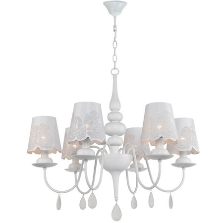 FABRIZIA Kronleuchter Hänge-Deckenleuchte 6xE14 120cm - GOLDLUX (Polux)