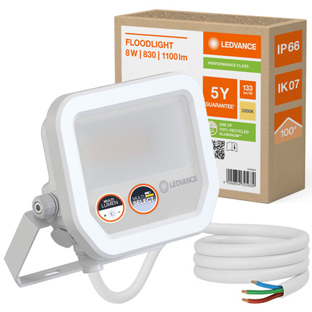 LED-Flutlicht 8W 1100lm 3000K IP66 Weiß LEDVANCE Flutlicht