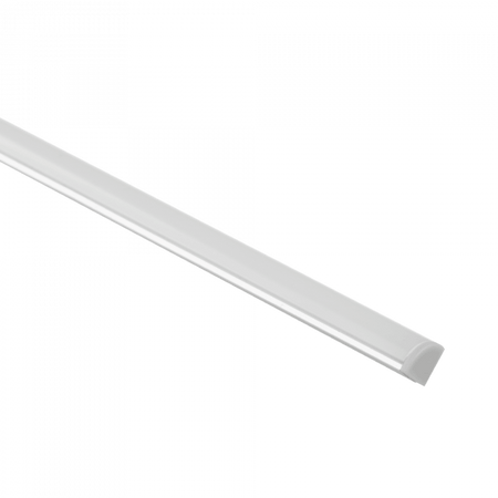 LED-Eckprofil aus Aluminium, Oberfläche eloxiert 2m mit milchigem Lampenschirm für LED-Streifen + Endkappen RW Ecolight Serie