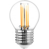 6x LED-Lampe E27 Ball P45 4W = 40W 470lm 4000K Neutral 360° FILAMENT LUMILED
