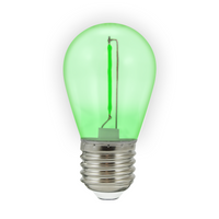 LED Lampen E27 FILAMENT 0,3W Grün für Girland PARTY GOLDLUX (Polux) SET OF 2 PACK.