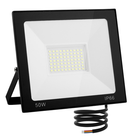 LED Fluter 50W 4500lm 6500K IP65 Schwarz