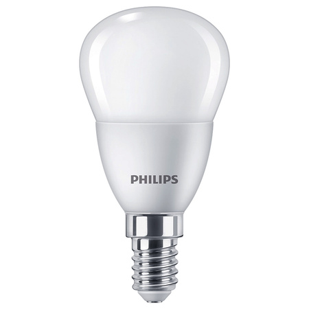 4x LED-Lampe E14 Ball P45 4.9W = 40W 470lm 2700K Warm Essential Philips