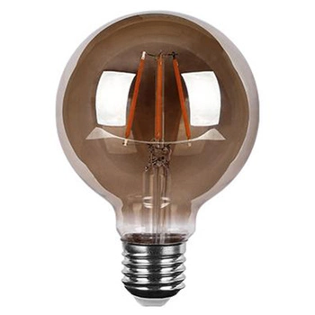 E27 G80 LED Lampen 6W = 50W 650lm 2200K Warm 360° Filament geräuchert