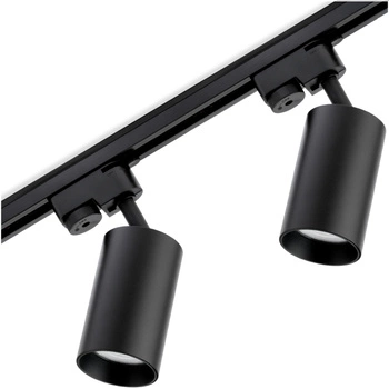 1m Stromschiene + 2x Schienenstrahler GU10 Schwarz SAGI LUMILED