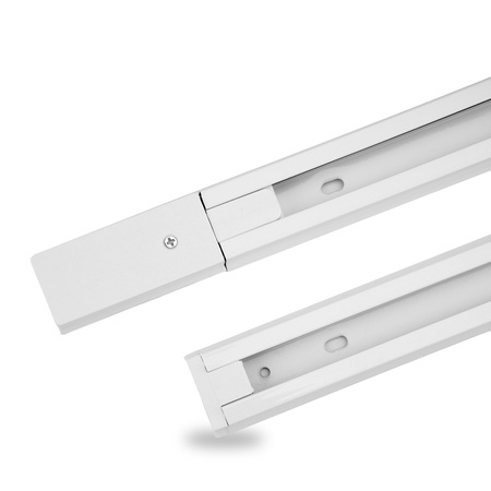 1-Phasen Stromschiene Schiene für Schieneinstrahler, 1.5m Weiß LUMILED