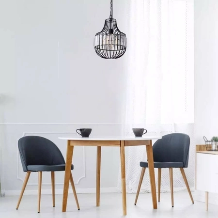 E27 Metall und Kristall Pendelleuchte T:30x36cm VT-7334 V-TAC