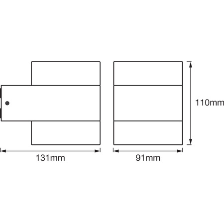 Wandleuchte 13W Endura Style UPDOWN Puck LEDVANCE Wand-Fassadenleuchte