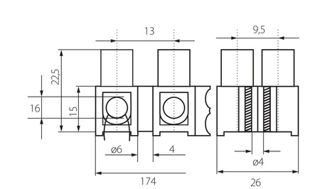 Kupplungsadapter H-16MM2 Weiß KANLUX