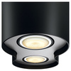 LED Spot Pillar Schwarz 2x4.2W CCT PHILIPS HUE Bluetooth Zigbee Deckenleuchte + Dimmschalter
