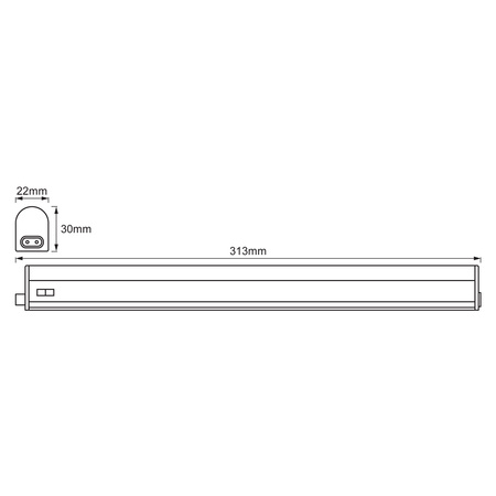 LED Linienlampe 4W 450lm 3000K warm 30cm POWER BATTEN LEDVANCE