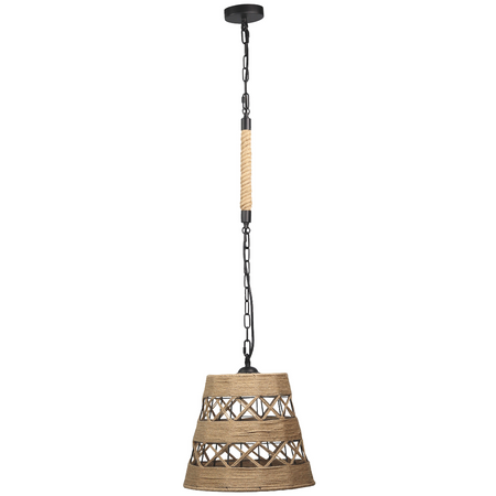 ALMA Rope IL MIO Deckenhängelampe im Boho-Stil Stahl + Seil 1xE27 GOLDLUX (Polux)