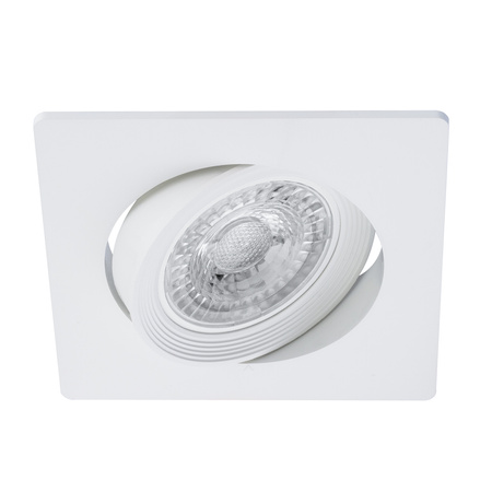 Einbaustrahler GU10, MR16 Einbauspot HALOGEN Quadrat beweglich Weiß VENTUS LUMILED