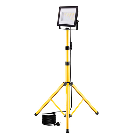 LED-Flutlicht ZUNA2 Halogenlampe 100W 4000K auf Stativ + Kabel + Hermetischer Anschluss LUMILED