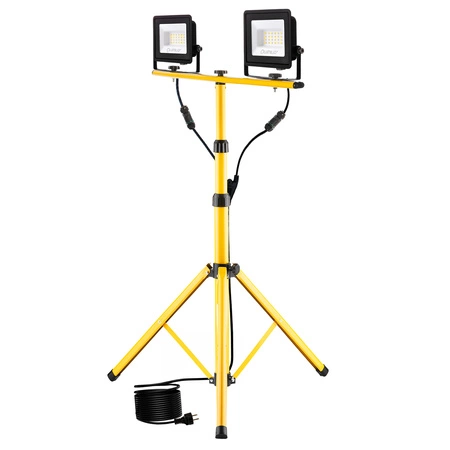 LED-Flutlicht ZUNA2 Halogenlampe 2x 20W 6500K auf Stativ + Kabel + Hermetischer Anschluss LUMILED