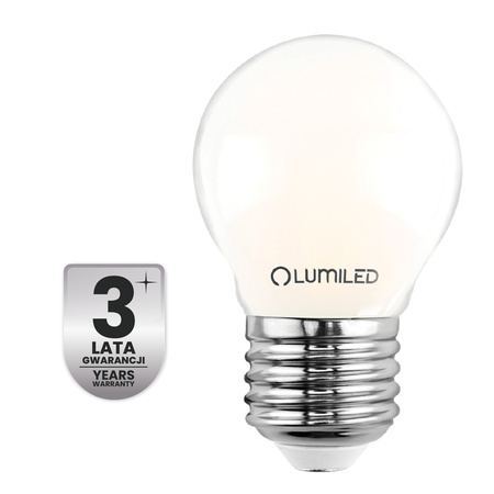 LED-Lampe E27 Kugel P45 2,2W 470lm = 40W 2700K warmweiß 360° Filament Energieklasse A LUMILED