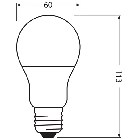 PCR-LED Lampe E27 A60 10W = 75W 1055lm 2700K 200° Eco Heat Recycling LEDVANCE
