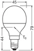 LED-Lampe P45 Ball E14 3.3W = 25W 250lm 4000K Neutral 200° PCR LAMPS Osram