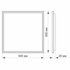 LED-Deckeneinbauleuchte 60x60 40W 5100lm 4000K Neutralweiß Videx