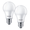 2x LED-Lampe E27 A60 10W = 75W 1055lm 2700K Warm 180° Essential Philips