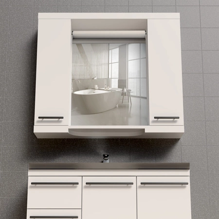 LED Badezimmer Wandleuchte 15W 1720lm 4000K Neutral Weiß Chrom IP44 ALEX Sanico Goldlux