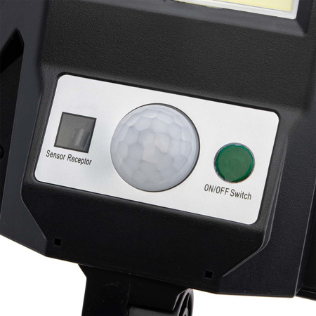 LED-Solar-Straßenlaterne 10W IP65 Bewegungssensor + Handgriff + Fernbedienung