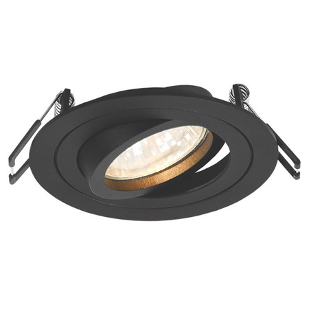 Deckeneinbauleuchte Halogen GU10 VIDEX Schwarz rund beweglich