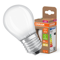 LED-Lampe P45 Ball E27 3.8W = 60W 806lm 2700K Warm 300° 213lm/W CLASSIC ENERGY EFFICIENCY Osram
