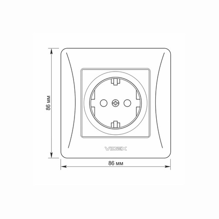 Kontakt 16A Unterputz-Einzelsteckdose Weiß BINERA VIDEX